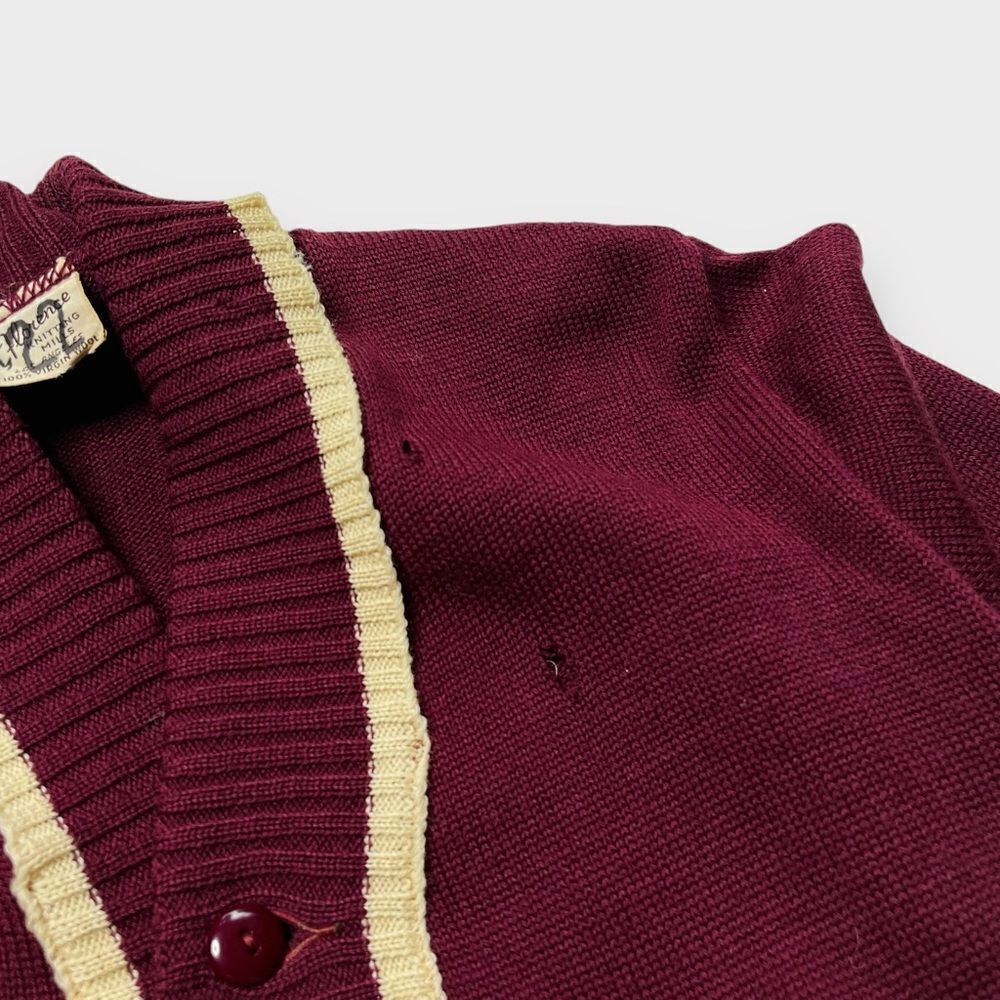 Vtg Florence Knitting Mills Letterman Sweater, College Varsity, 100% Wool, Band - Picture 8 of 8
